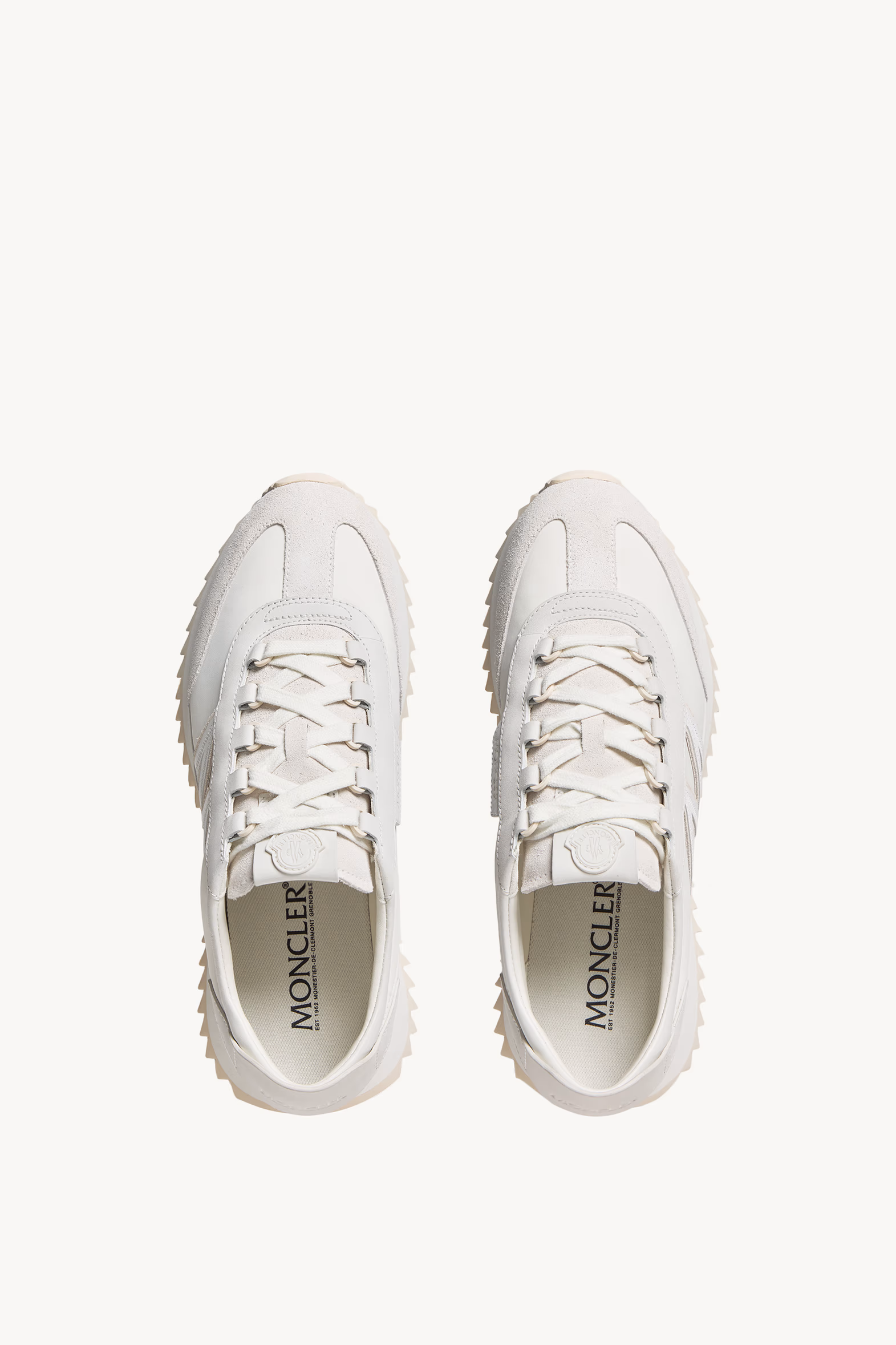 Pacey2 Suede & Nubuck Sneakers Men White Moncler 6